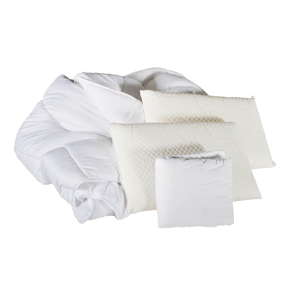 Pack couette duvet 140x200 + oreiller naturel 60x60