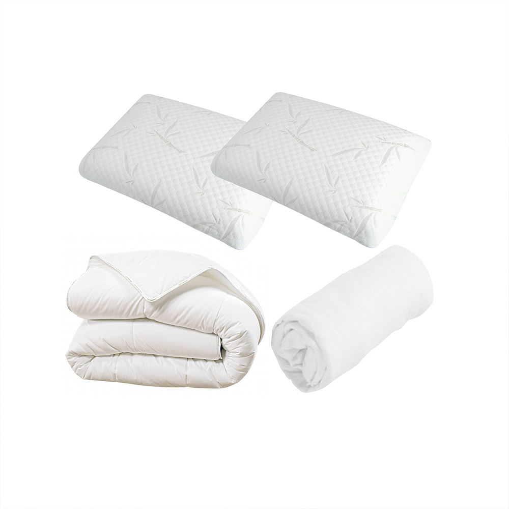 Pack couette, oreiller et protège matelas